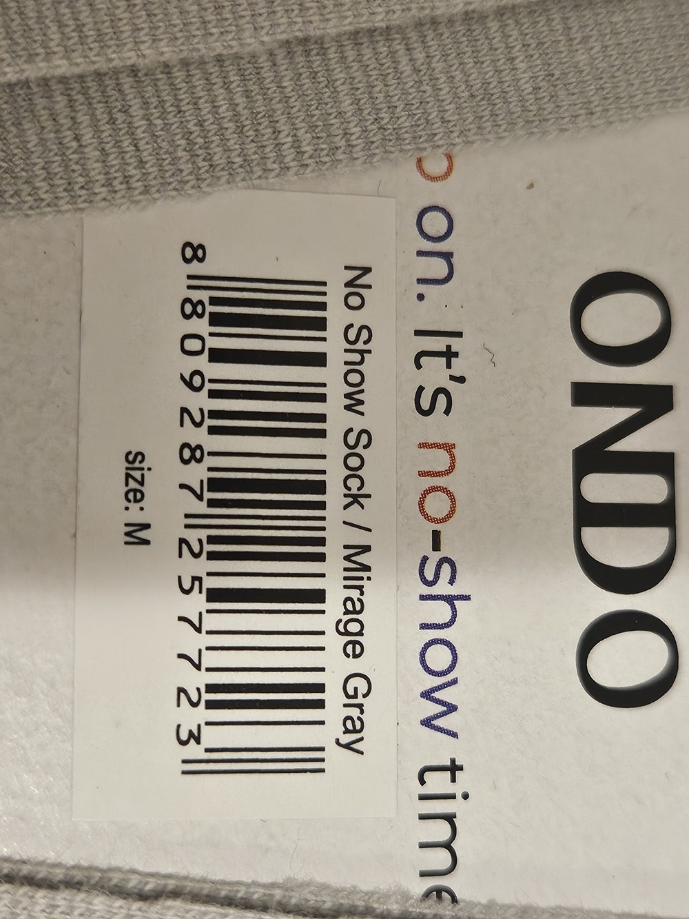 ONDO No-Show Sock Trio - Black, Gray, White NWT - Picture 6 of 16
